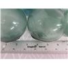 Image 17 : Qty 8 Vintage Small Japanese Glass Fishing Floats Approx. 3-5" Diameter