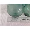Image 18 : Qty 8 Vintage Small Japanese Glass Fishing Floats Approx. 3-5" Diameter
