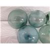 Image 5 : Qty 8 Vintage Small Japanese Glass Fishing Floats Approx. 3-5" Diameter