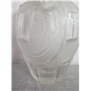 Image 11 : Frosted Crystal Vase w/ Raised Greco-Roman Motif 9.5" High