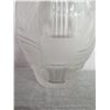 Image 13 : Frosted Crystal Vase w/ Raised Greco-Roman Motif 9.5" High