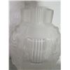 Image 17 : Frosted Crystal Vase w/ Raised Greco-Roman Motif 9.5" High