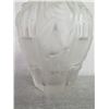 Image 22 : Frosted Crystal Vase w/ Raised Greco-Roman Motif 9.5" High