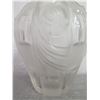 Image 6 : Frosted Crystal Vase w/ Raised Greco-Roman Motif 9.5" High