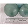 Image 13 : Qty 8 Small Japanese Glass Fishing Floats Approx. 3-6" Diameter