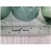 Image 16 : Qty 8 Small Japanese Glass Fishing Floats Approx. 3-6" Diameter