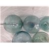 Image 3 : Qty 8 Small Japanese Glass Fishing Floats Approx. 3-6" Diameter