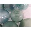 Image 5 : Qty 8 Small Japanese Glass Fishing Floats Approx. 3-6" Diameter