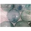 Image 6 : Qty 8 Small Japanese Glass Fishing Floats Approx. 3-6" Diameter
