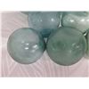 Image 7 : Qty 8 Small Japanese Glass Fishing Floats Approx. 3-6" Diameter