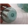 Image 9 : Qty 8 Small Japanese Glass Fishing Floats Approx. 3-6" Diameter
