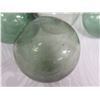 Image 11 : Qty 7 Small Japanese Glass Fishing Floats Approx. 3-5" Diameter