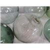 Image 8 : Qty 7 Small Japanese Glass Fishing Floats Approx. 3-5" Diameter