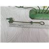 Image 25 : Metal 7-Flower Candelabra w/ Silverplate Bird Flame Snuffer 13"H, Avila Castillo (Mexico)