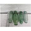 Image 10 : Qty 4 Vintage Japanese Glass Rolling Pin Fishing Floats Approx. 5-6" Long
