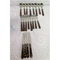 Eme 18/10 Italy Flatware Set: 8 Spoons/8 Forks/4 Knives
