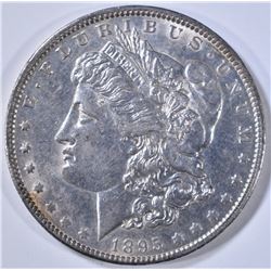 1895-O MORGAN DOLLAR  AU/BU  GREAT STRIKE