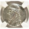 Image 2 : 121-91 BC MITHRADATES II AR DRACHM NGC AU