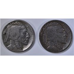 1919-S F & 1926-S VG BUFFALO NICKELS
