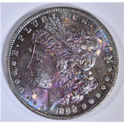 1888 MORGAN DOLLAR  CH GEM BU  DARK RAINBOW TONING