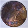Image 2 : 1923 PEACE DOLLAR  BU  RAINBOW TONED