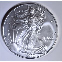2007 AMERICAN SILVER EAGLE  GEM BU