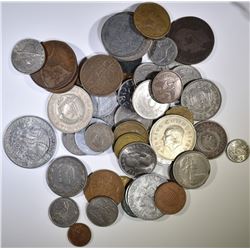 50 WORLD COINS 1863-1977 WITH SILVER
