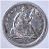 Image 1 : 1857-O SEATED LIBERTY HALF DIME  CH AU
