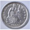 Image 1 : 1853 SEATED LIBERTY DIME  AU
