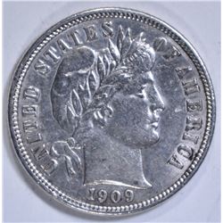 1909-D BARBER DIME  CH AU