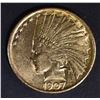 Image 1 : 1907 $10 GOLD INDIAN  BU