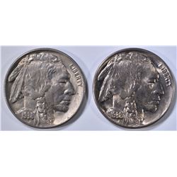2 1938-D/D BUFFALO NICKELS  GEM BU