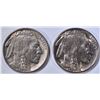 Image 1 : 2 1938-D/D BUFFALO NICKELS  GEM BU