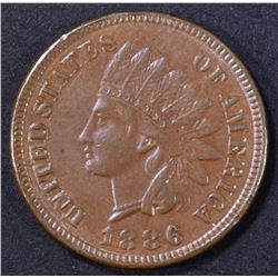1886 INDIAN CENT AU/BU
