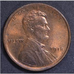 1918 LINCOLN CENT CH/GEM BU RB