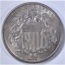 1868 SHIELD NICKEL CH BU