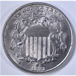 1882 SHIELD NICKEL CH BU