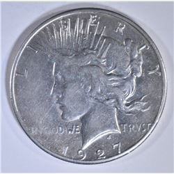1927-S PEACE DOLLAR  AU