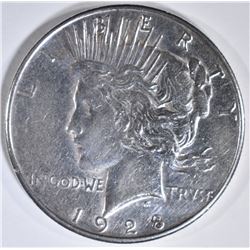 1928-S PEACE DOLLAR  AU