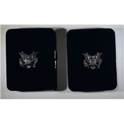 1996 & 98 PROOF AMERICAN SILVER EAGLES W/COA
