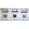 Image 2 : 1965, 1966, & 1967 SMS QUARTERS, PCGS SP67