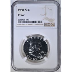 1960 FRANKLIN HALF DOLLAR, NGC PF-67