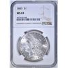 Image 1 : 1883 MORGAN DOLLAR, NGC MS-63
