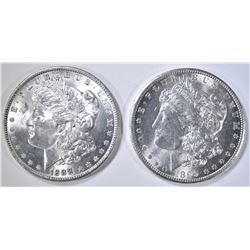 1888 CH BU & 99-O CH BU MORGAN DOLLARS