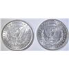 Image 2 : 1889  & 1898 BU MORGAN DOLLARS
