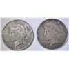 Image 1 : 1934-S VF & 1935 AU PEACE DOLLARS