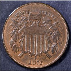 1872 2 CENT PIECE AU