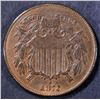 Image 1 : 1872 2 CENT PIECE AU