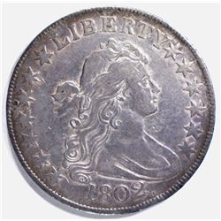 1802 BUST HALF DOLLAR, XF