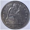 Image 1 : 1855 SEATED LIBERTY DOLLAR AU/BU